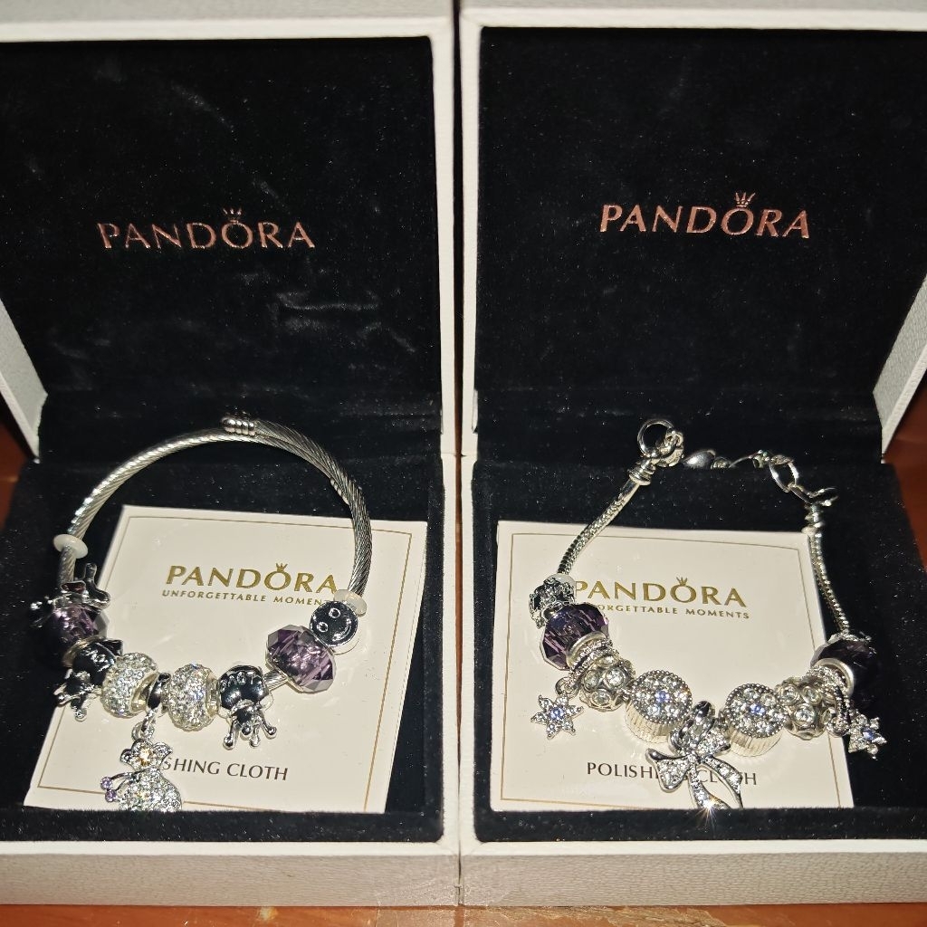 สร้อยข้อมือ งานสวย โทนม่วง ☁🌈