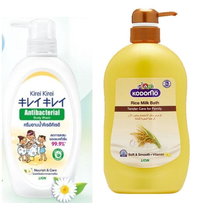 ครีมอาบน้ำKodomo rice milk bath750ml / ครีมอาบน้ำKirei500mlขวด / ครีมอาบน้ำKirei400mlถุงเติม