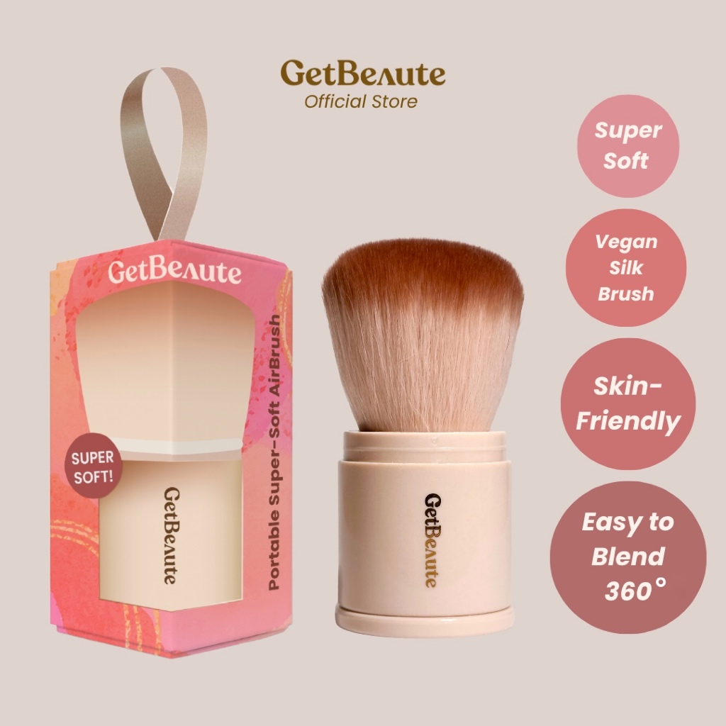 GetBeaute | Portable Super-Soft AirBrush แปรงแต่งหน้า ขนนุ่มละเอียด ขนาดพกพา