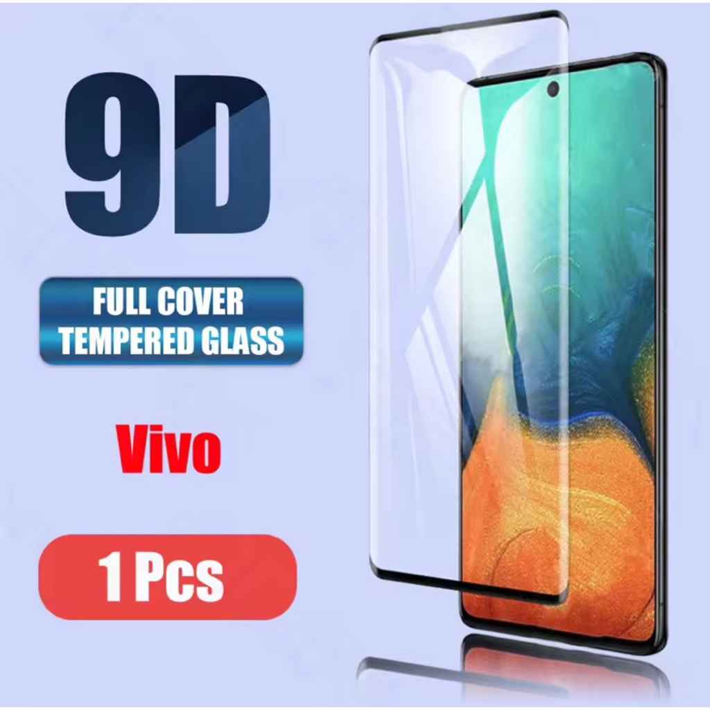 ฟิล์มกระจกนิรภัย Vivo V25 pro ฟิล์มเต็มจอ กันกันรอยด้านหน้า ใสหน้าจอแบบโค้งกาวทั้งหมด ฟิล์มกระจกVivo