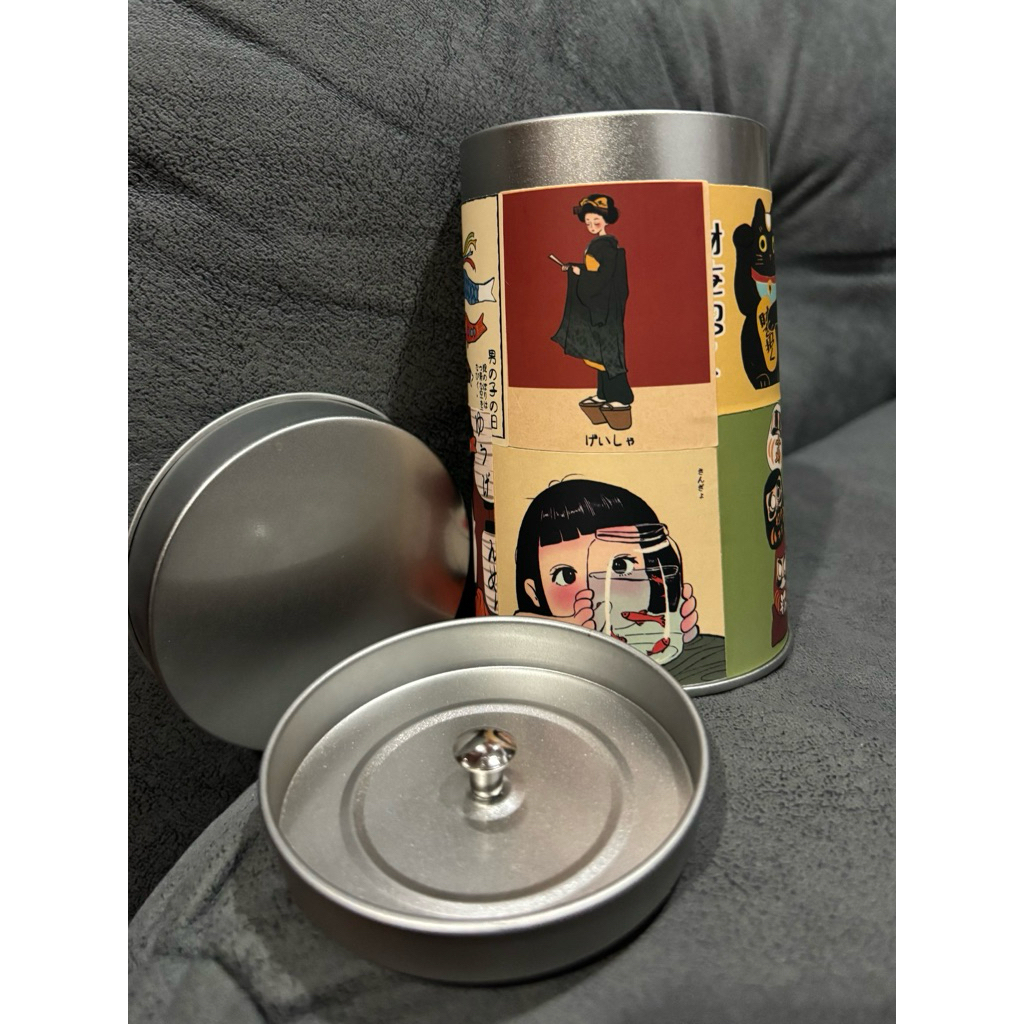 กระป๋องใส่ผงมัทฉะ กระปุกมัทฉะ กระปุกชาเขียว สินค้าไทย Green Teaพรีเมี่ยม ฟรีสติ๊กเกอร์ JAPAN🇯🇵 - รูปที่ 7