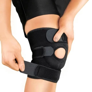 ที่รัดเข่า huntsmann (2ข้าง) มีสปริงช่วยพยุงเข่า 4 เส้น ใส่สบาย ป้องกันอาการปวด สายรัดพยุงเข่า สนับเข่า