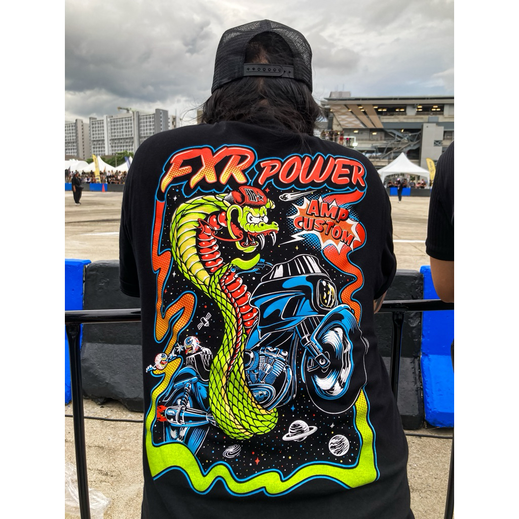 NEW! เสื้อยืด AMP CUSTOM ลาย FXR
