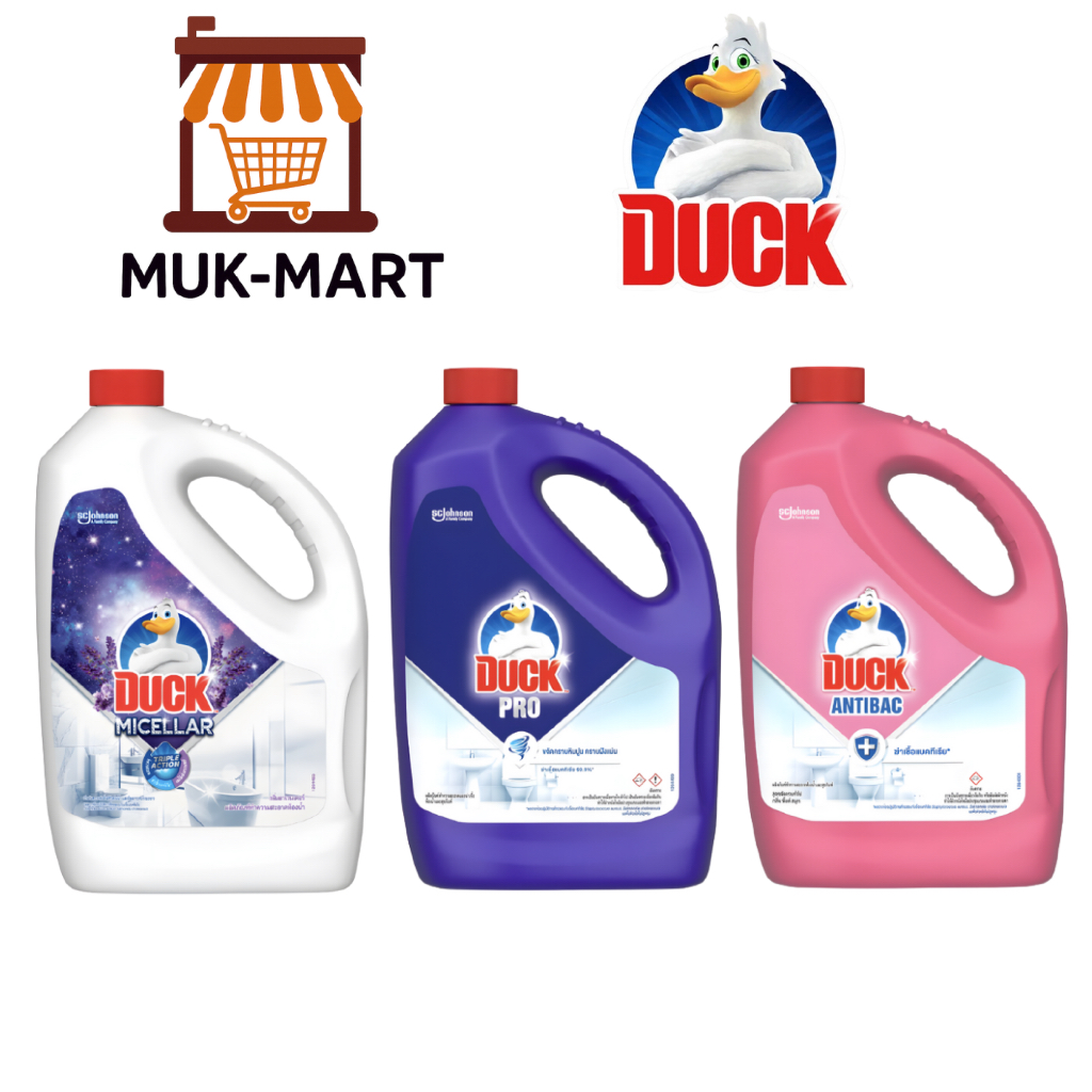 Duck น้ำยาทำความสะอาดห้องน้ำ – สีขาว 3500, สีม่วง 3500, สีชมพู 3500