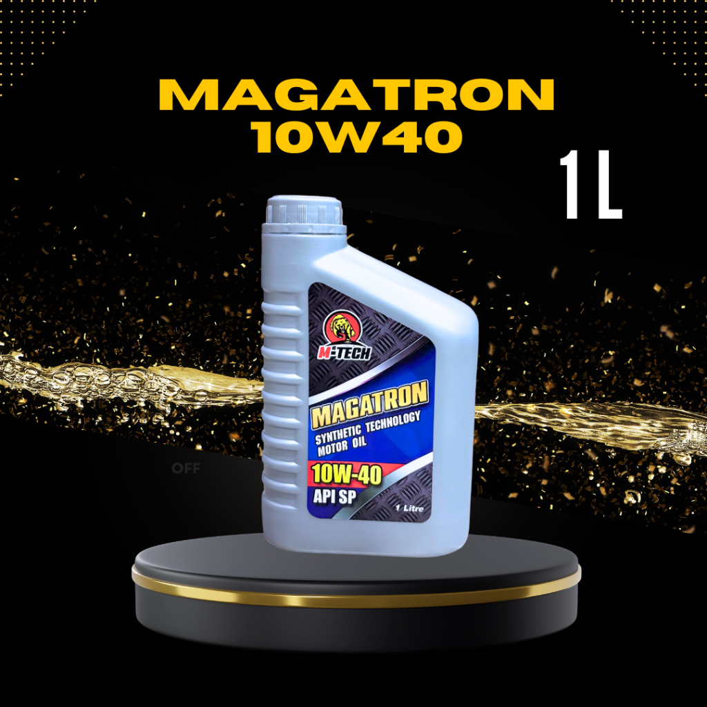 น้ำมันเครื่องยนต์เบนซิน Magatron Synthetic Technology Motor Oil API SP