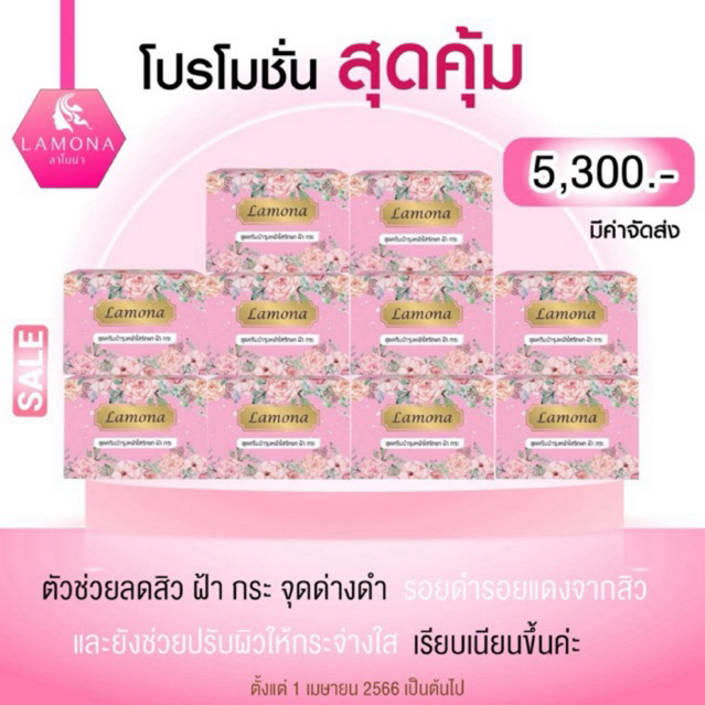 ครีมลาโมน่า 10 เซต 5300