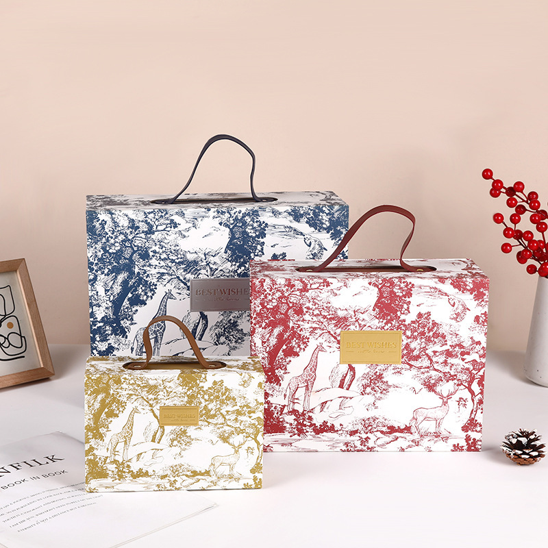 [B23] กล่องของขวัญ + ถุง กล่องสำเร็จรูปเหมาะสำหรับใส่ของขวัญสำคัญ