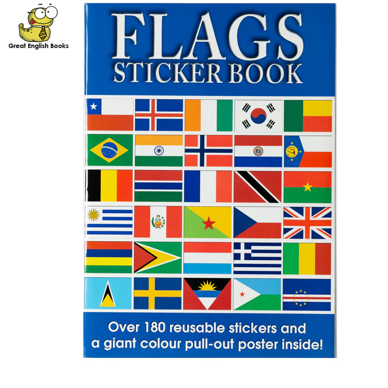 (ใช้โค้ดรับcoinคืน10%ได้) *Original* สมุดสติ๊กเกอร์ธงชาติ (Flags Sticker Book)
