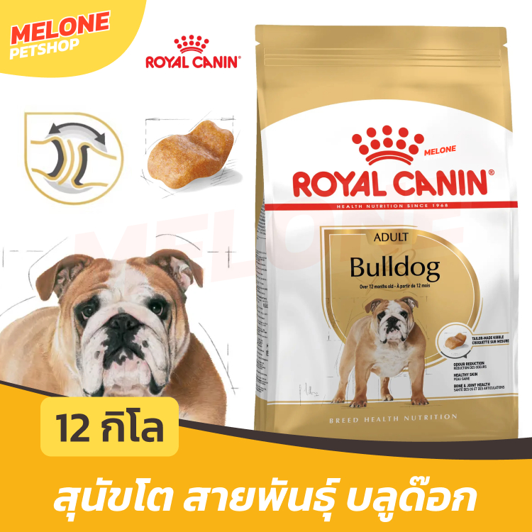 Royal Canin Bulldog Adult รอยัลคานิน อาหารสุนัข สุนัขโต พันธุ์ บลูด๊อก อายุ 12 เดือนขึ้นไป ขนาด 12 kg