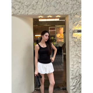 Glitter tank top ( knitted fabric )