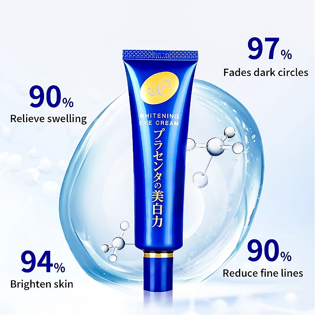 (100%แท้ Japan) Meishoku Placenta Whitening Eye Cream NO.1 Cosme ครีมบำรุงรอบดวงตา 30g/15g - รูปที่ 2