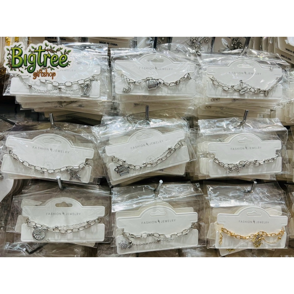 💥พร้อมส่ง💥สร้อยข้อมือ กำไลข้อมือลายแฟชั่นน่ารักคละลาย1โหล12ชิ้น
