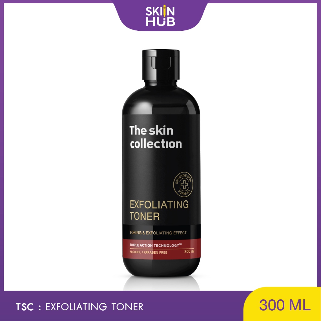 The Skin Collection Exfoliating Toner โทนเนอร์ผลัดเซลล์ผิว ช่วยลดสิวอุดตัน และความหมองคล้ำ 300ml