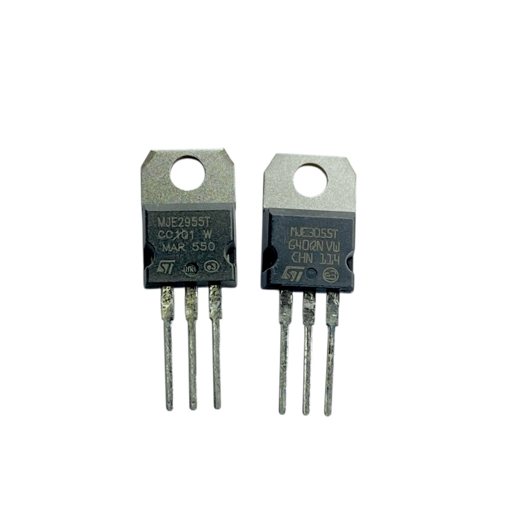 MJE2955T+MJE3055(ราคา 1 คู่) Transistor NPN+PNP 10A 60V 90W ทรานซิสเตอร์ TO-220 มีสินค้าพร้อมส่งในไท