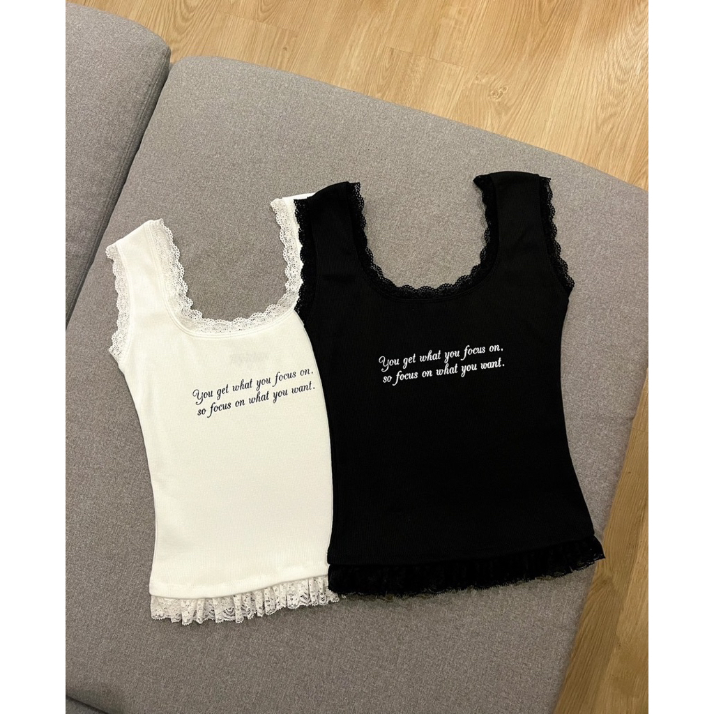 lace tank top เสื้อกล้าม