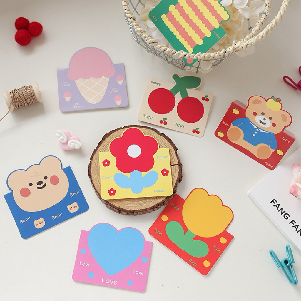 (แบบ U4) :  การ์ดอวยพร การ์ดดอกไม้ การ์ดสวยๆ การ์ดสำหรับร้านเค้กร้านดอกไม้ การ์ดอวยพรราคาถูก