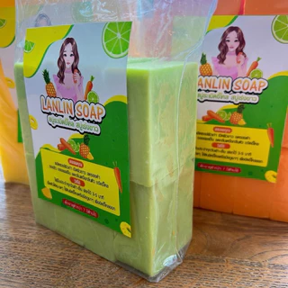 สบู่กลูต้าเร่งผิวใส สบู่ระเบิดขี้ไคล 550 กรัม 10 ก้อนหนาใหญ่/แถมตาข่ายตีฟอง