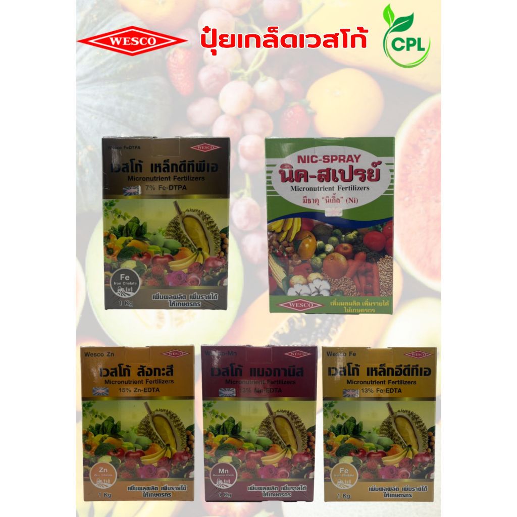 ธาตุอาหารรองเสริม เวสโก้ 1KG