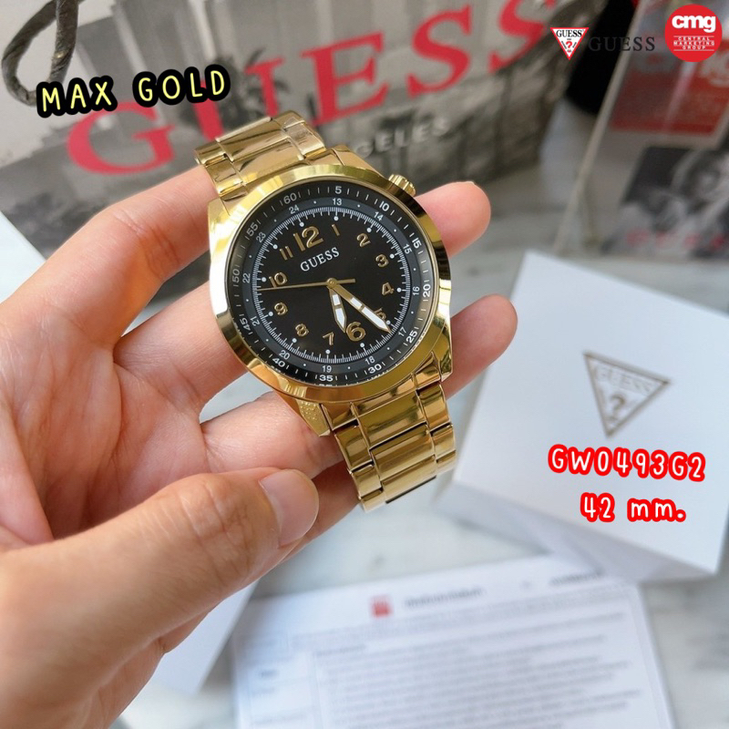 นาฬิกาผู้ชาย Guess GW0493G2 MAX GOLD ของแท้