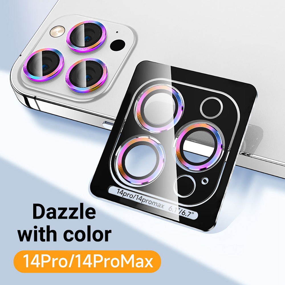 ฟิล์มกระจกเลนส์กล้องสำหรับ compatible For iPhone 16 11 13 14 15 Pro Max 12 13 mini 14 15 Plus นิรภัย