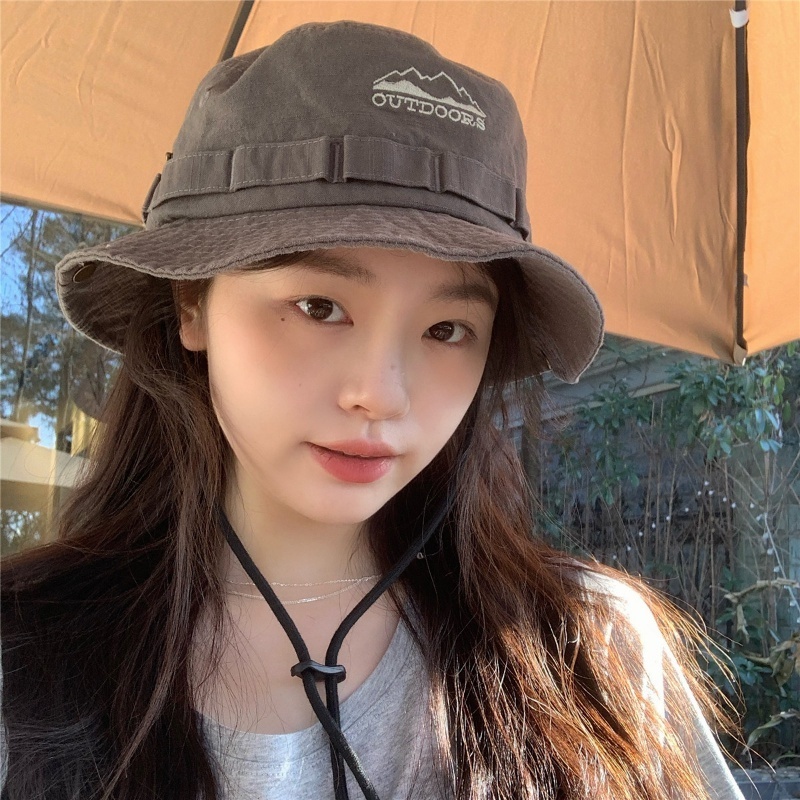 🧢หมวกบักเก็ต หมวกเดินป่า หมวกกันแดด มีสา คล้องคอ ปีกกว้าง เดินป่า ปีนเขา ตั้งแคมป์ ท่องเที่ยว