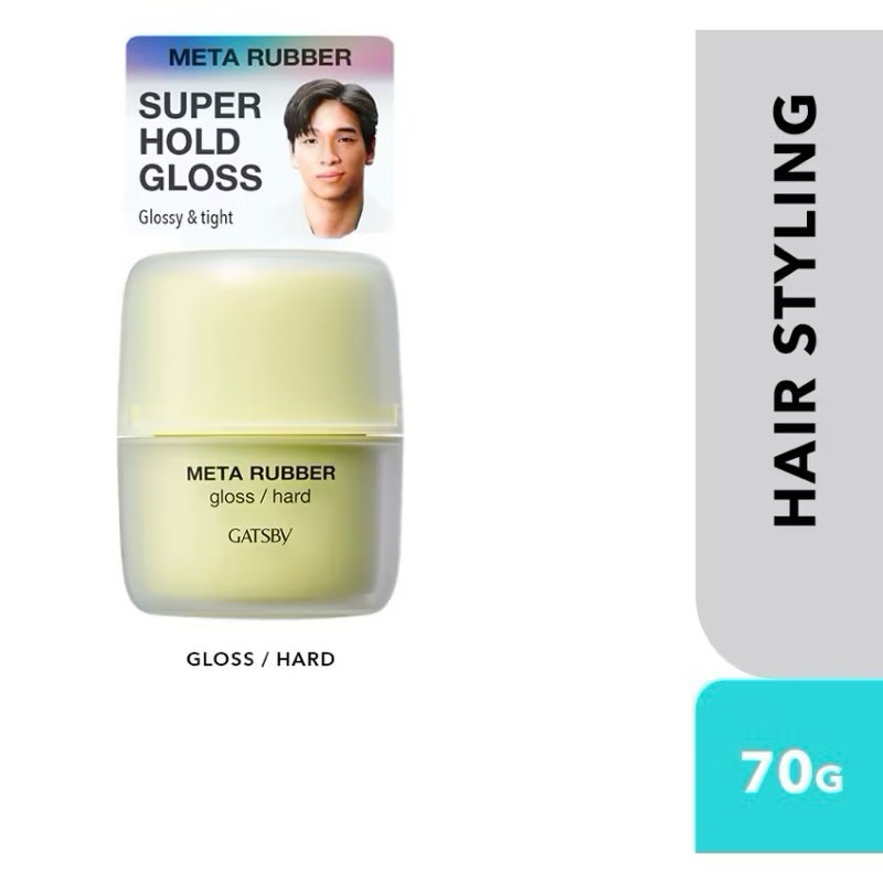 GATSBY แกสบี้ Meta Rubber Gloss Hard (70G)