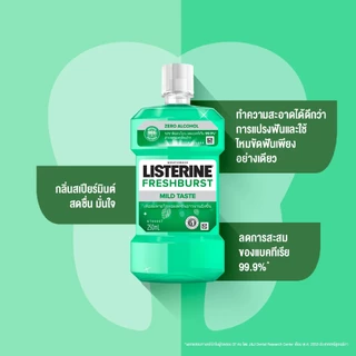 ลิสเตอรีน เฟรชเบิร์ส ซีโร่ 250มล. Listerine FreshburstZero 250ml TH