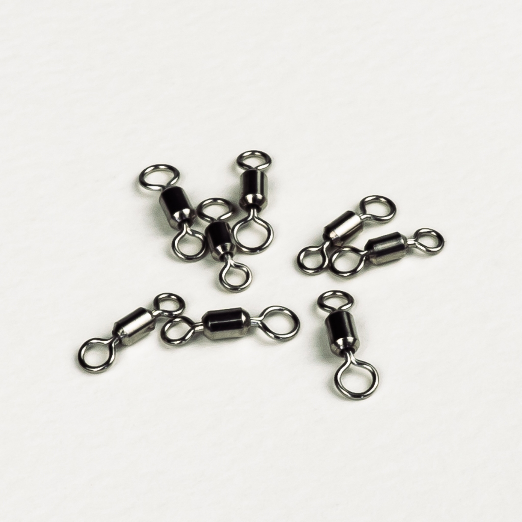 ลูกหมุนถังตกปลา วัสดุสแตนเลส ห่วงใหญ่-ห่วงเล็ก  (ZISH BET)