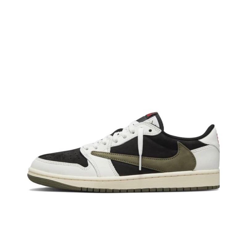 (พร้อมส่ง) รองเท้า Nike Air Jordan 1 Low OG SP x Travis Scott  "Olive" ของแท้100%