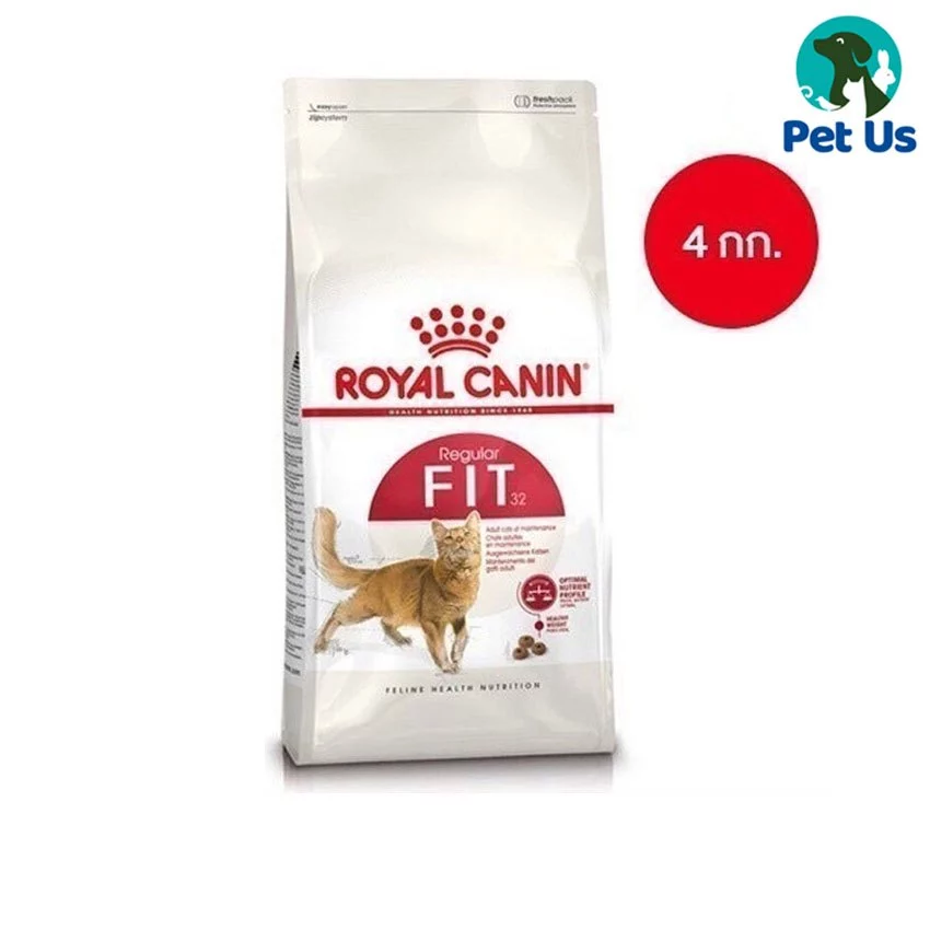 โรยัล คานิน อาหารแมวโต สำหรับแมวโต รูปร่างดี อายุ 1-7 ปี ขนาด 4 กิโลกรัม ROYAL CANIN ADULT CAT REGULAR FIT 4 KG.