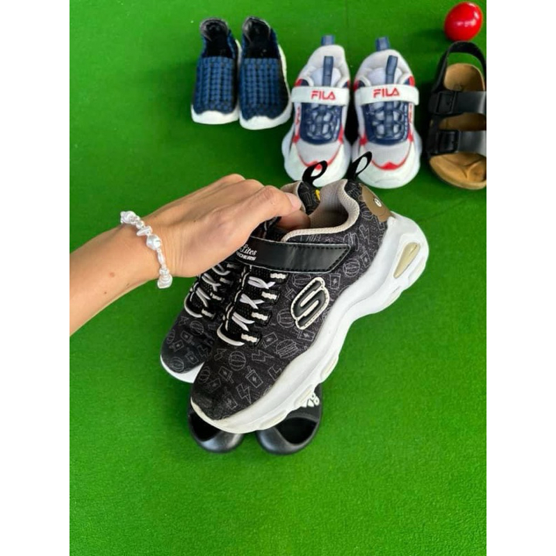 Sketchers 19cm รองเท้าผ้าใบเด็ก