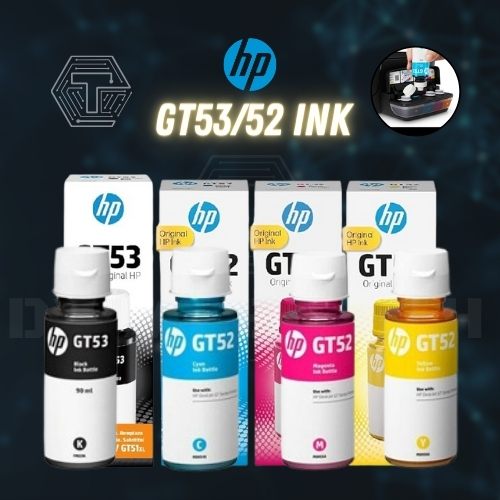 HP ink GT53 / GT52 Ink Bottle Printer inks HP Desk Jet GT / HP Ink Tank / HP Smart Tank