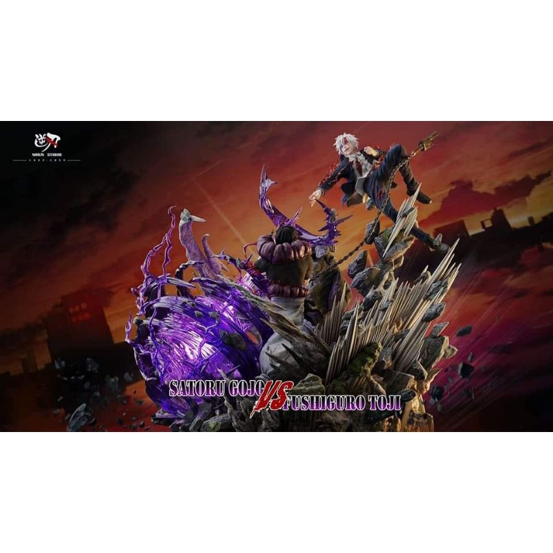 Niren Studio ~ Jujitsu Kaisen - Gojo Satoru Vs Fushiguro Toji Epic Fight Diorama With LED ✅ ( Genuin