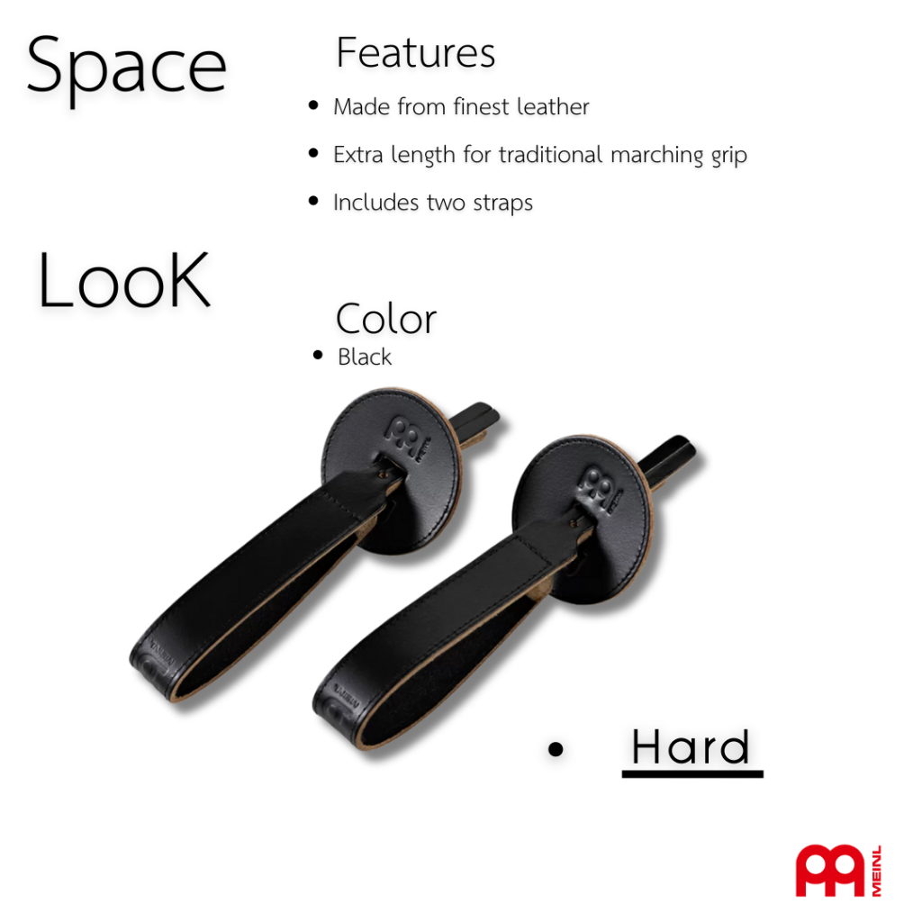 MEINL Strap Marching หูจับฉาบอย่างดี มีสองแบบ SOFT & HARD - รูปที่ 2