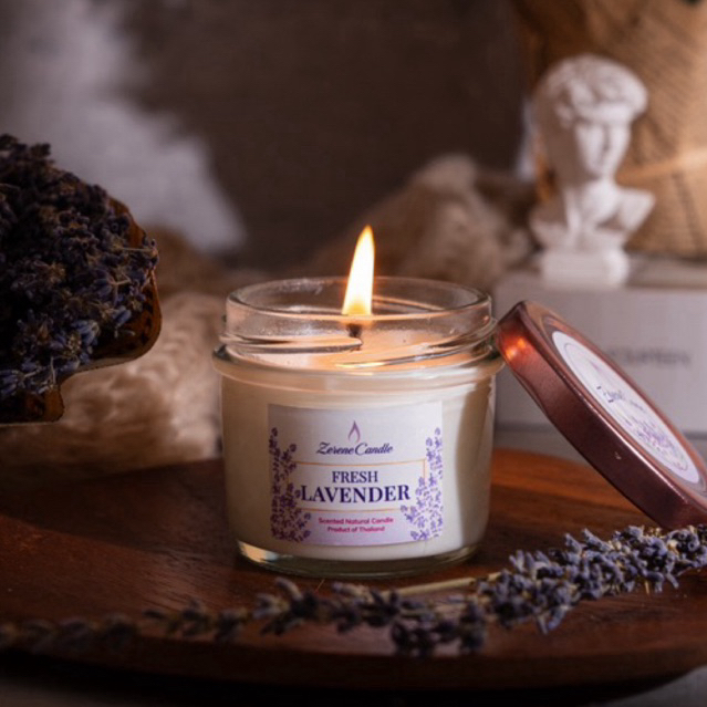 เทียนหอมกลิ่นลาเวนเด้อร์แท้ Frech lavender Candle