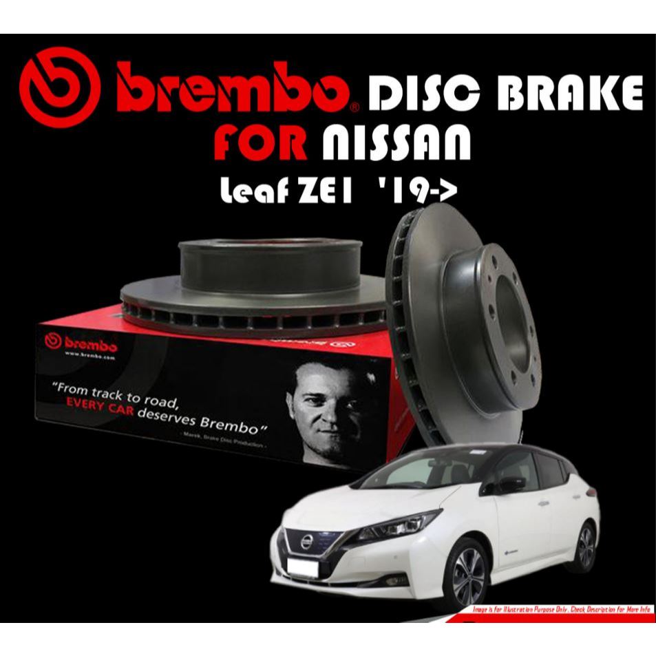 จานเบรกหน้า  BREMBO NISSAN  Leaf ZE1 ปี19 (09 C544 11)