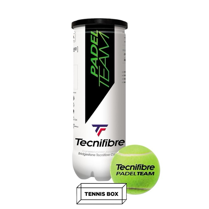 Padel Ball Tecnifibre Padel Team กระป๋องละ 3 ลูก ลูกพาเดล เทนนิส tennis พาเดล ของแท้ พร้อมส่ง