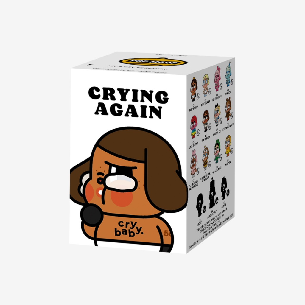 [สุ่ม] กล่องสุ่ม POP MART CRYBABY Crying Again Series Figures blind box ไม่แกะกล่อง ของแท้