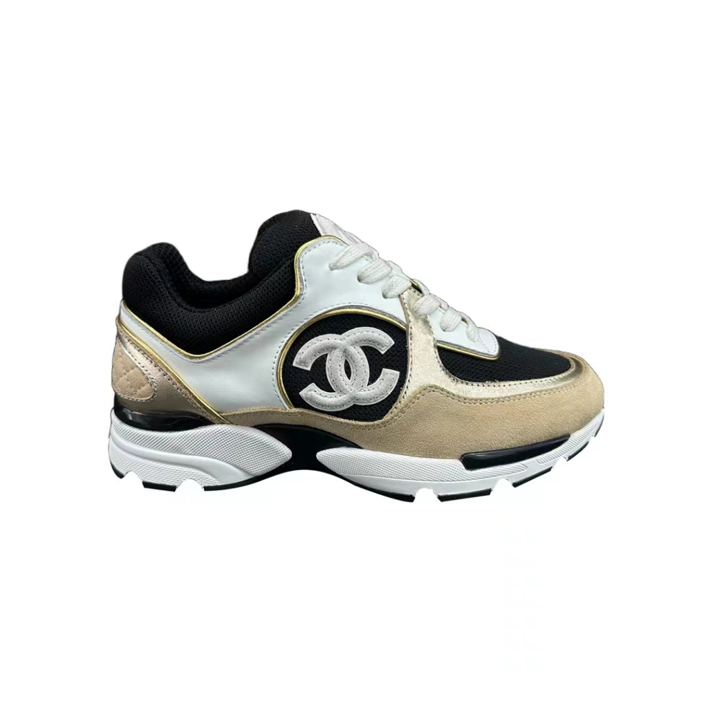 [สินค้าถ่ายจริง] Chanel 23ss รองเท้าผ้าใบหนังแท้สำหรับผู้ชายและผู้หญิง
