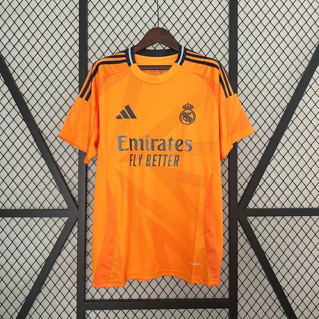 ใหม่ล่าสุด!! 2024/25 เสื้อบอล [เกรดแฟนบอล] เรอัล มาดริด Away เยือน เสื้อเปล่า