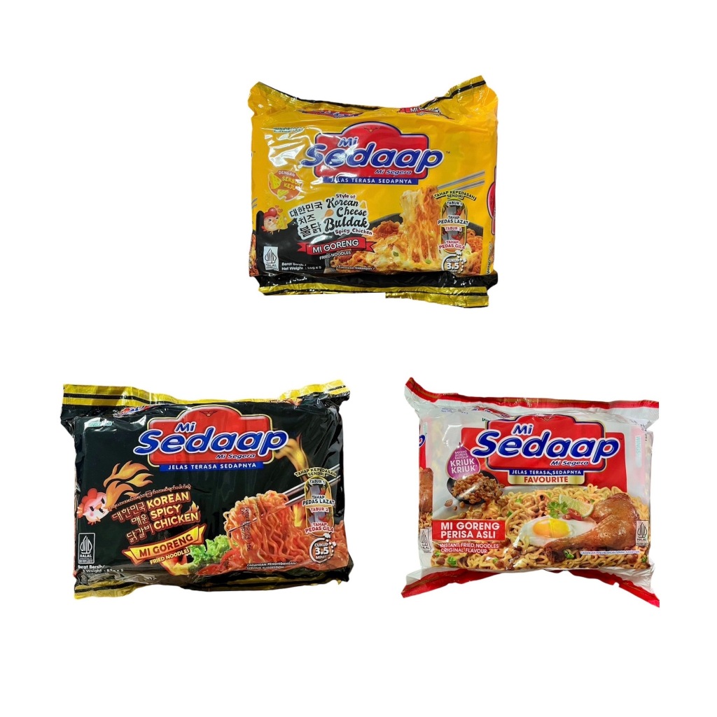 หมี่ซือดัฟ มาม่าซือดัฟ แพ็ค 5 ซอง ซือดะ sedaap มาม่ามาเลเซีย