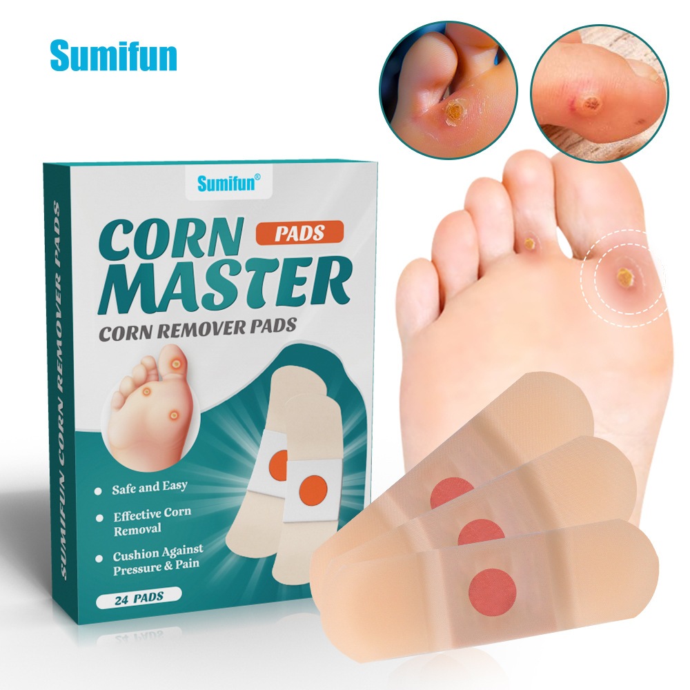 24ชิ้น/กล่อง พลาสเตอร์หูด ตาปลา Corn Removal เหมาะสำหรับบุคคลที่หูด ตาปลา หูดชนิดแบน ฯลฯ