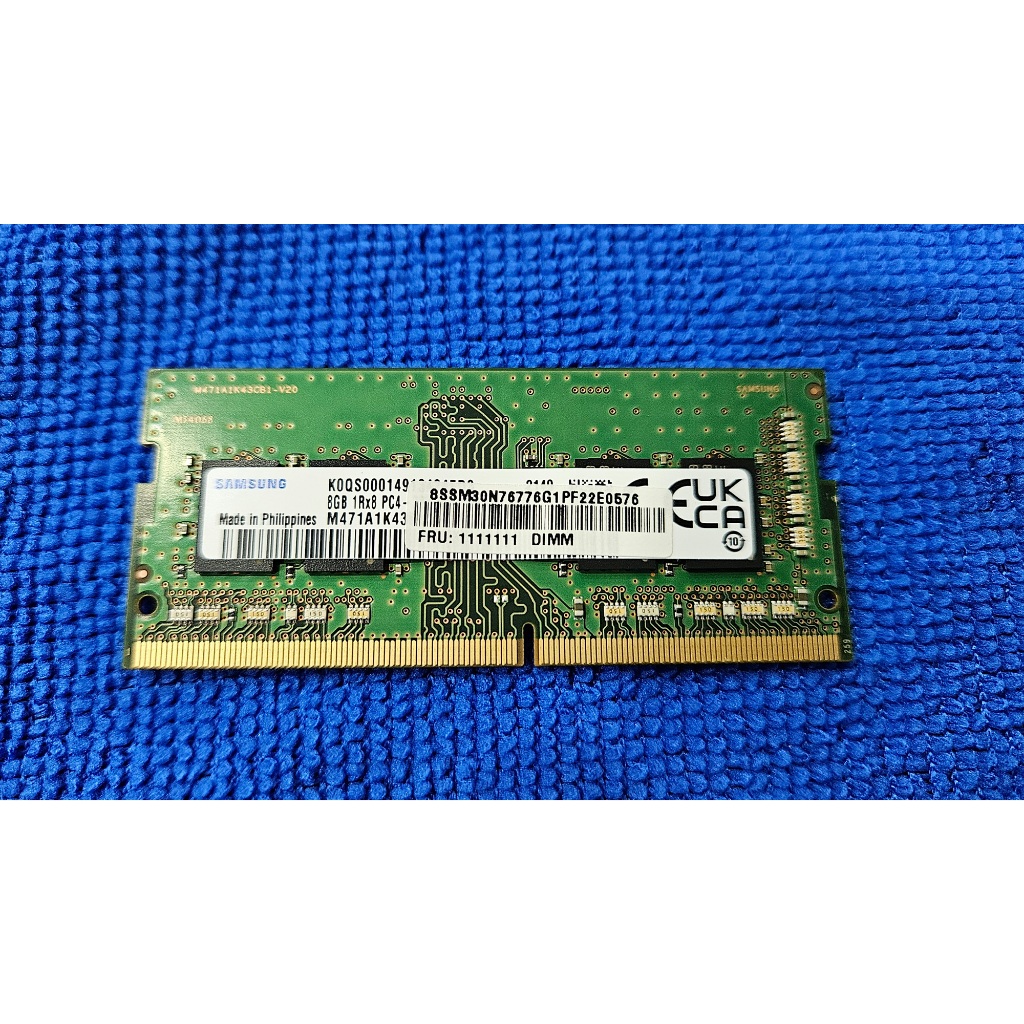 แรม Ram Notebook DDR4 8gb (Samsung) bus 3200 - 8GB มือสอง