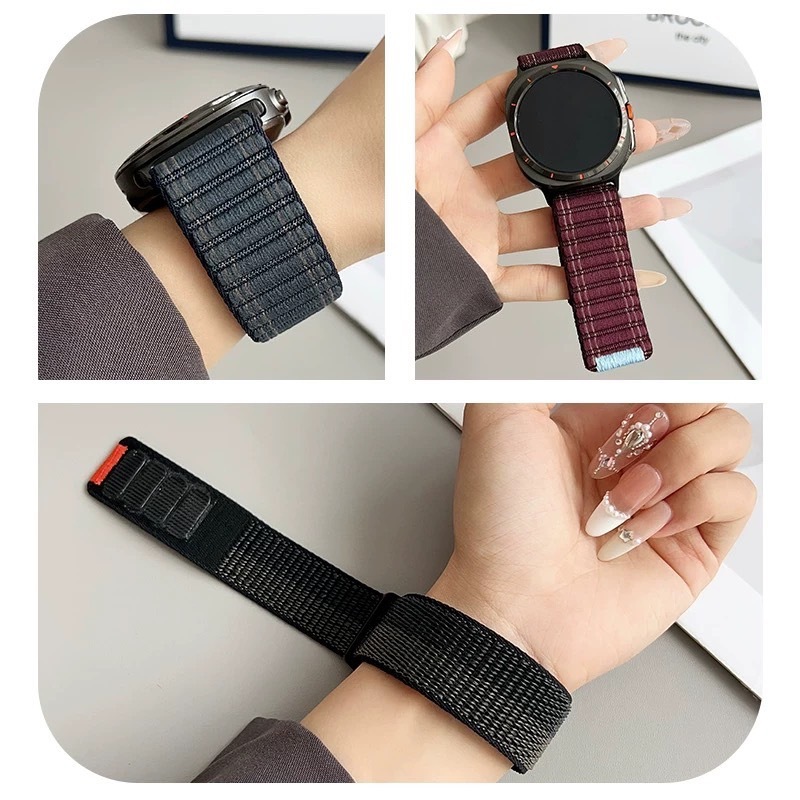 สินค้าใหม่ พร้อมส่งจากไทย สายนาฬิกา Samsung Watch 7 Ultra สายแบบผ้า งานสุดเท่ห์ สายเฉพาะรุ่น ใช้ได้แค่ Samsung Ultra