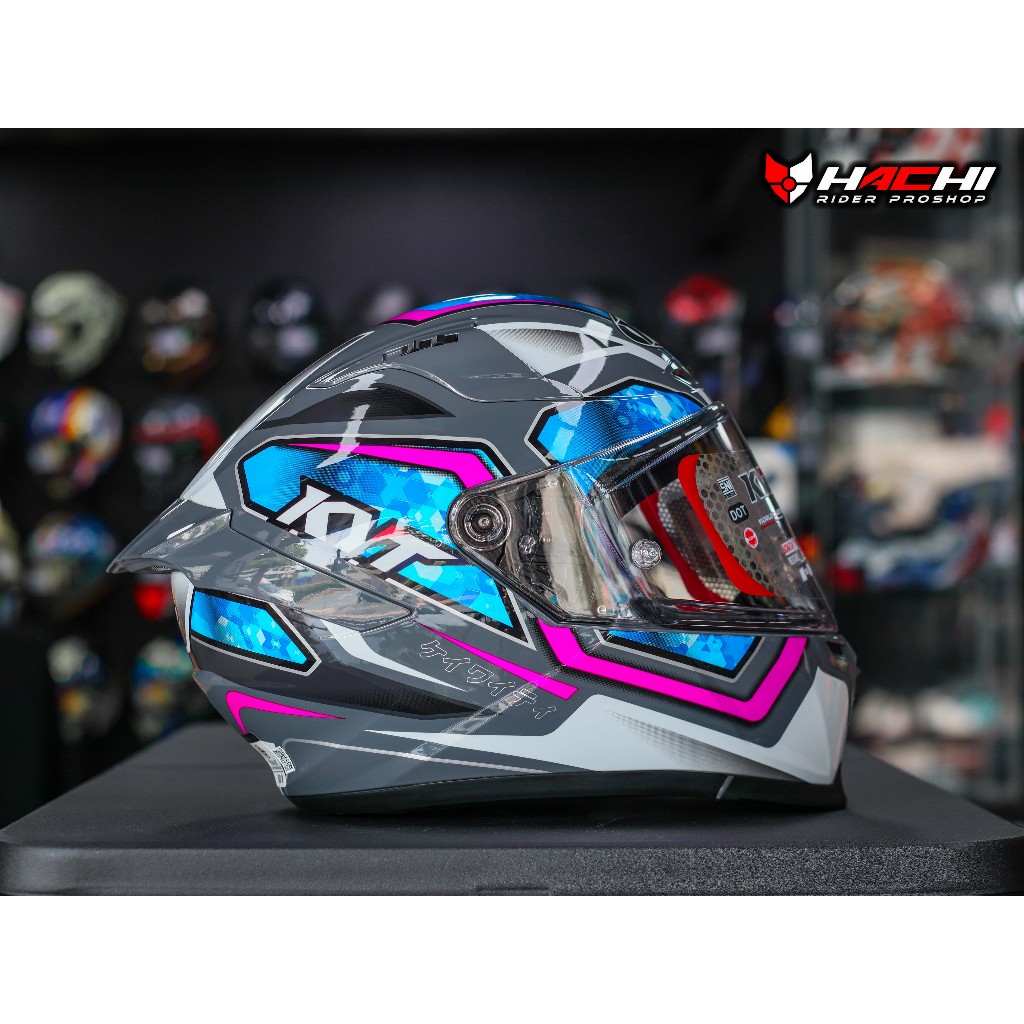 KYT STRIKER - #01 Gray/Blue - รูปที่ 2