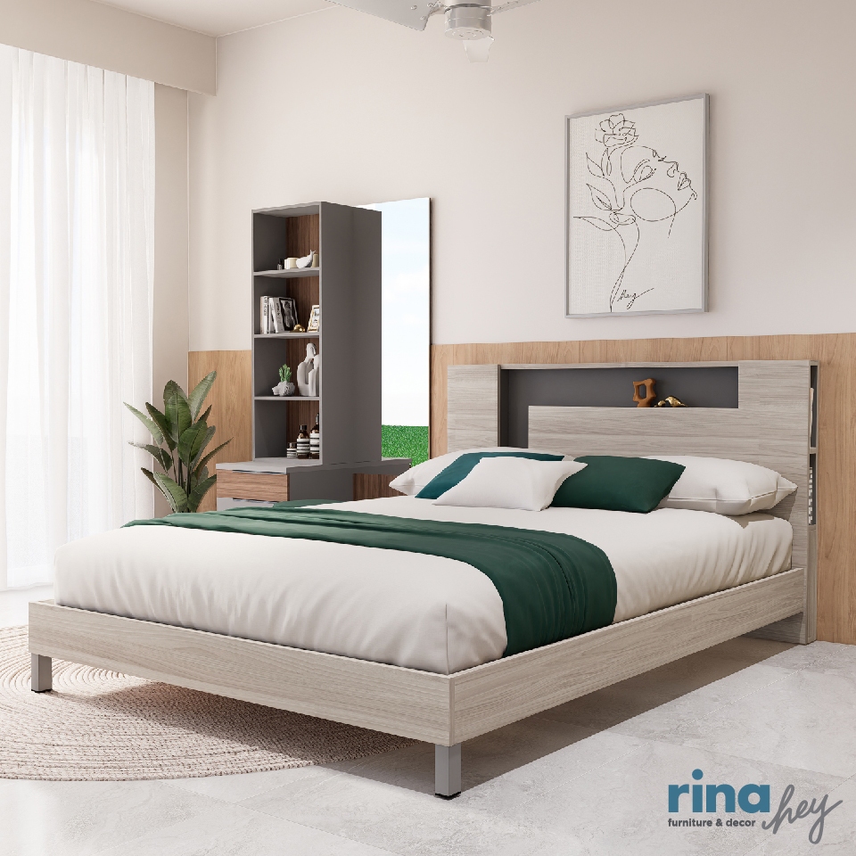 Rina Hey เตียง 5 ฟุต  รุ่น GLASTON/150