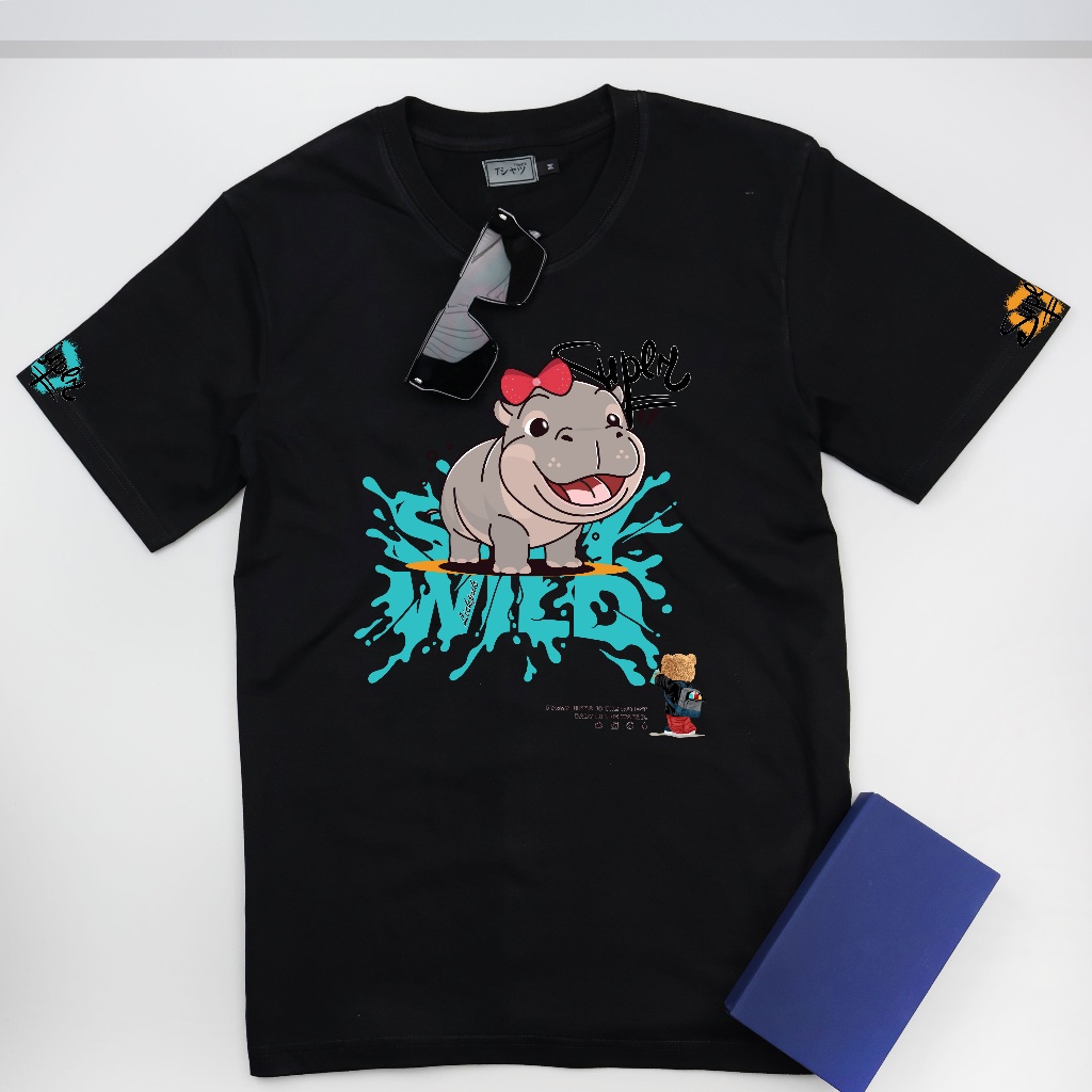 ใหม่ล่าสุด! เสื้อยืดคอกลม ฮิปโป S-6XL #เสื้อยืดหมี #เสื้อยืดไซส์ใหญ่ #LICKPUK #ขายส่งเสื้อยืด
