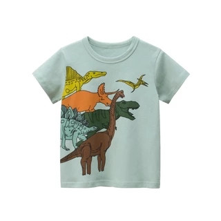 เสื้อยืดเด็ก ใส่ได้ทั้งเด็กผู้หญิงและเด็กผู้ชาย Size100-140 เนื้อผ้าCOTTON ไม่หนาไม่บางเกินไป ใส่สบาย (พร้อมจัดส่ง)