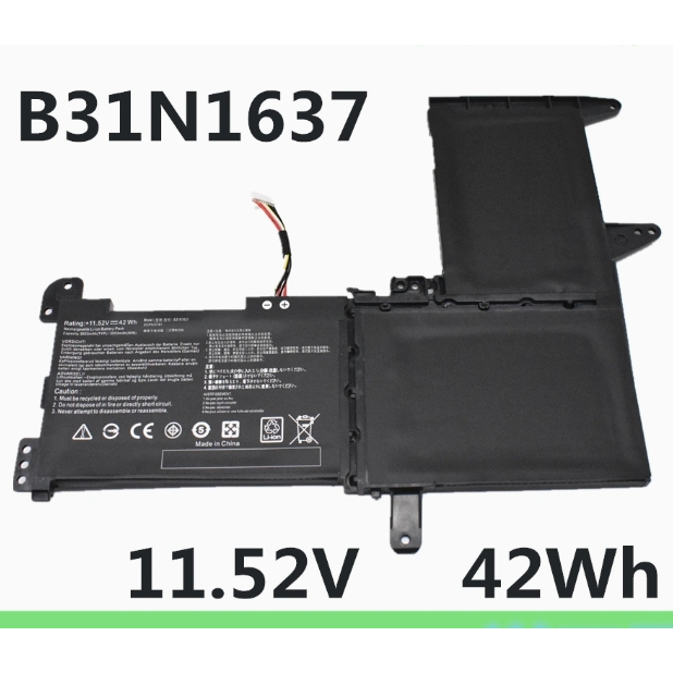 B31N1637 ใหม่พอดี ASUS V580QR S5100U X510UN S510UQ แบตเตอรี่แล็ปท็อป
