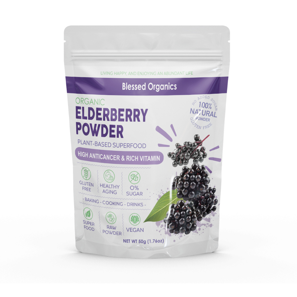 ผงเอลเดอร์เบอร์รี่ ELDER BERRY (แหล่งของแอนโทไซยานิน)
